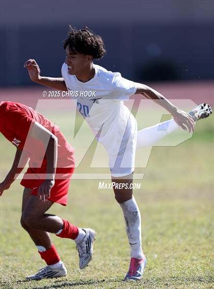 Thumbnail 3 in Mica Mountain vs Tucson High Magnet School (Brandon Bean Soccer Tournament) photogallery.