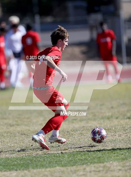 Thumbnail 2 in Mica Mountain vs Tucson High Magnet School (Brandon Bean Soccer Tournament) photogallery.