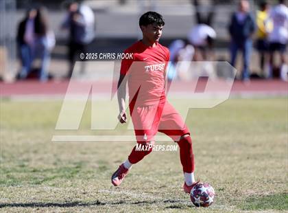 Thumbnail 2 in Mica Mountain vs Tucson High Magnet School (Brandon Bean Soccer Tournament) photogallery.