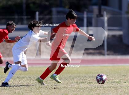 Thumbnail 1 in Mica Mountain vs Tucson High Magnet School (Brandon Bean Soccer Tournament) photogallery.