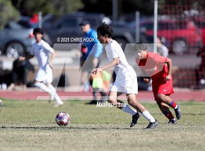 Thumbnail 3 in Mica Mountain vs Tucson High Magnet School (Brandon Bean Soccer Tournament) photogallery.