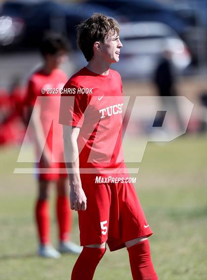 Thumbnail 1 in Mica Mountain vs Tucson High Magnet School (Brandon Bean Soccer Tournament) photogallery.
