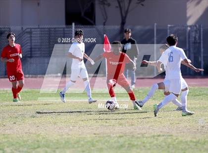 Thumbnail 3 in Mica Mountain vs Tucson High Magnet School (Brandon Bean Soccer Tournament) photogallery.