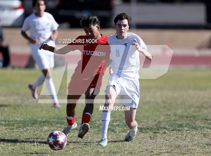 Thumbnail 3 in Mica Mountain vs Tucson High Magnet School (Brandon Bean Soccer Tournament) photogallery.