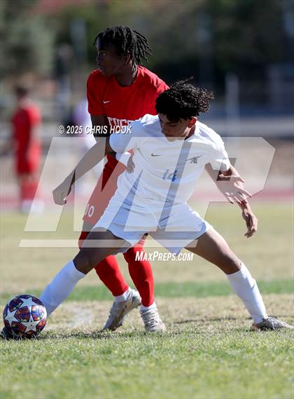 Thumbnail 2 in Mica Mountain vs Tucson High Magnet School (Brandon Bean Soccer Tournament) photogallery.