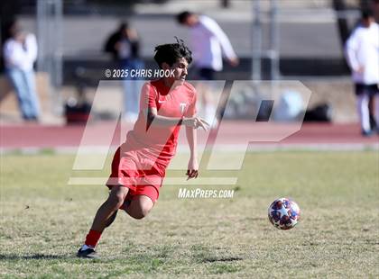 Thumbnail 3 in Mica Mountain vs Tucson High Magnet School (Brandon Bean Soccer Tournament) photogallery.