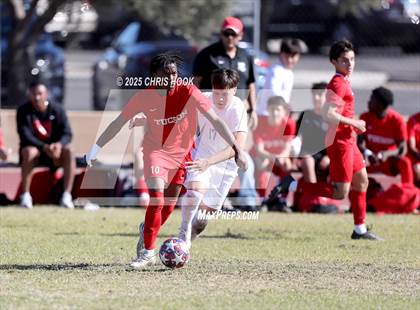 Thumbnail 3 in Mica Mountain vs Tucson High Magnet School (Brandon Bean Soccer Tournament) photogallery.