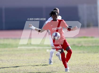 Thumbnail 1 in Mica Mountain vs Tucson High Magnet School (Brandon Bean Soccer Tournament) photogallery.