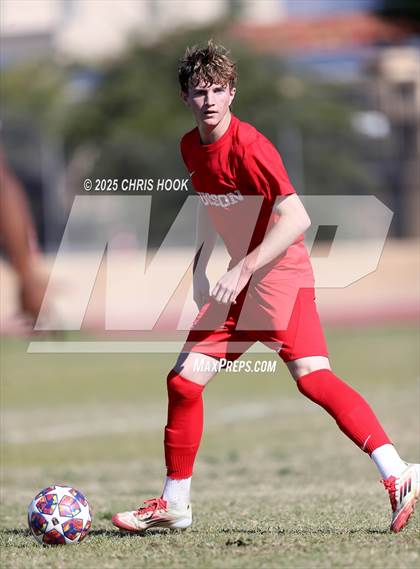Thumbnail 3 in Mica Mountain vs Tucson High Magnet School (Brandon Bean Soccer Tournament) photogallery.