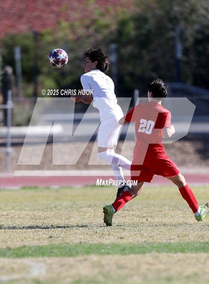 Thumbnail 3 in Mica Mountain vs Tucson High Magnet School (Brandon Bean Soccer Tournament) photogallery.