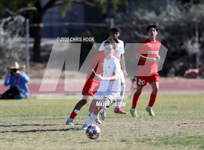 Thumbnail 2 in Mica Mountain vs Tucson High Magnet School (Brandon Bean Soccer Tournament) photogallery.