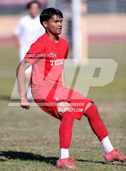 Thumbnail 1 in Mica Mountain vs Tucson High Magnet School (Brandon Bean Soccer Tournament) photogallery.