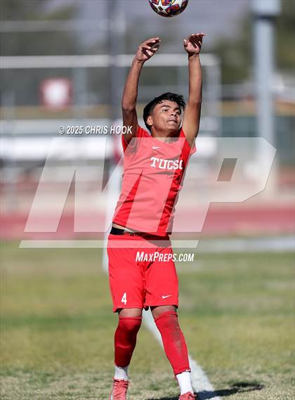 Thumbnail 2 in Mica Mountain vs Tucson High Magnet School (Brandon Bean Soccer Tournament) photogallery.