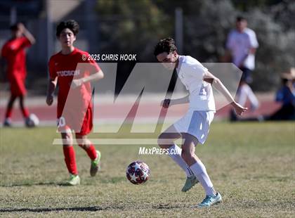 Thumbnail 2 in Mica Mountain vs Tucson High Magnet School (Brandon Bean Soccer Tournament) photogallery.