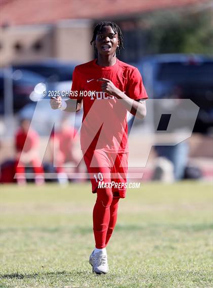 Thumbnail 2 in Mica Mountain vs Tucson High Magnet School (Brandon Bean Soccer Tournament) photogallery.