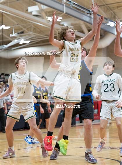 Thumbnail 2 in SkyView Academy vs. Highland (CHSAA 3A Great 8) photogallery.