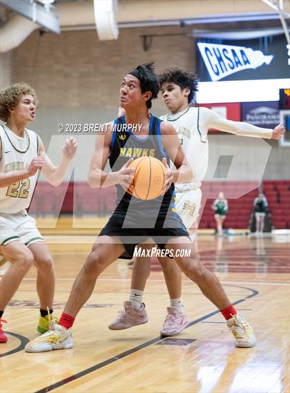 Thumbnail 1 in SkyView Academy vs. Highland (CHSAA 3A Great 8) photogallery.