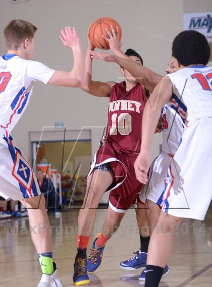 Thumbnail 2 in Downey vs. Anchorage Christian (MaxPreps Holiday Classic) photogallery.