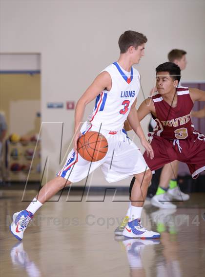 Thumbnail 2 in Downey vs. Anchorage Christian (MaxPreps Holiday Classic) photogallery.
