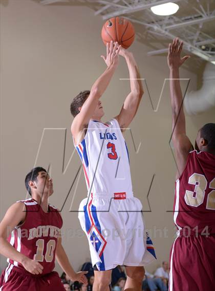 Thumbnail 3 in Downey vs. Anchorage Christian (MaxPreps Holiday Classic) photogallery.