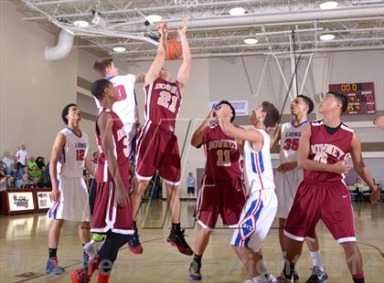 Thumbnail 3 in Downey vs. Anchorage Christian (MaxPreps Holiday Classic) photogallery.
