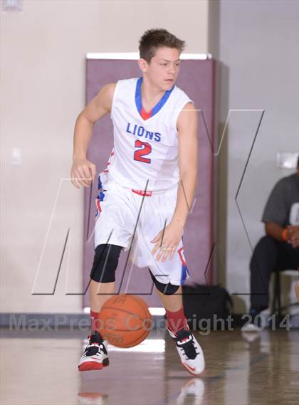 Thumbnail 2 in Downey vs. Anchorage Christian (MaxPreps Holiday Classic) photogallery.