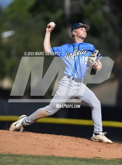 Thumbnail 1 in Linfield Christian @ Canyon (CIF SS Division 4 Semifinals) photogallery.