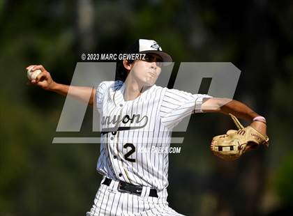 Thumbnail 1 in Linfield Christian @ Canyon (CIF SS Division 4 Semifinals) photogallery.