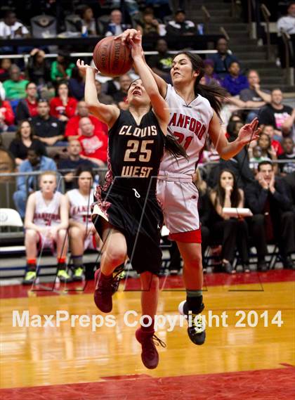 Thumbnail 2 in Clovis West vs Hanford (CIF CS D1 Final) photogallery.