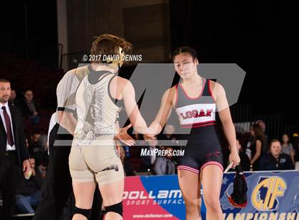 Thumbnail 3 in CIF State Girls Wrestling Championships (Finals) photogallery.