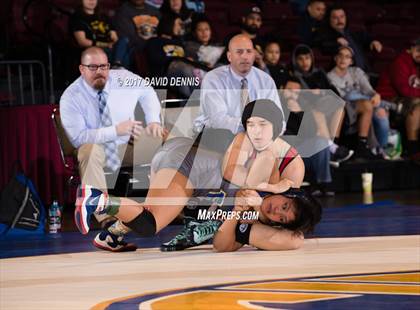 Thumbnail 2 in CIF State Girls Wrestling Championships (Finals) photogallery.