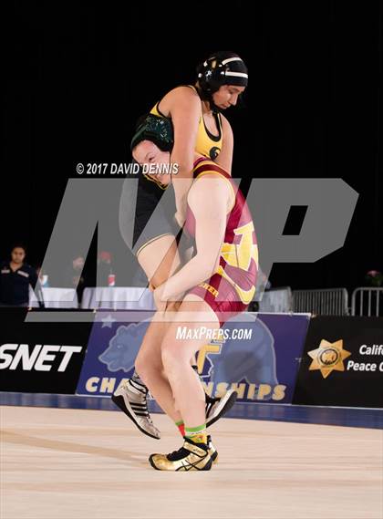 Thumbnail 2 in CIF State Girls Wrestling Championships (Finals) photogallery.