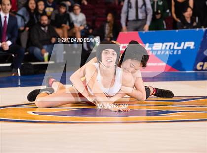 Thumbnail 2 in CIF State Girls Wrestling Championships (Finals) photogallery.
