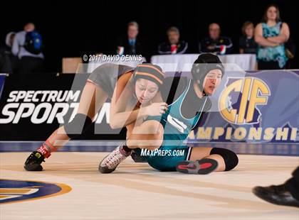 Thumbnail 3 in CIF State Girls Wrestling Championships (Finals) photogallery.