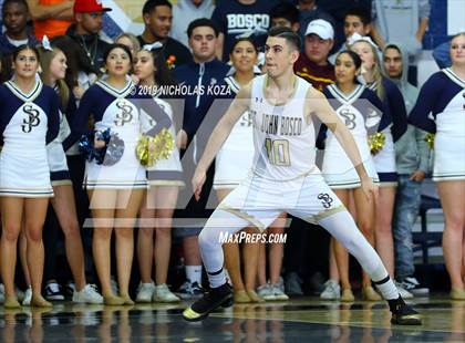 Thumbnail 2 in Mater Dei vs. St. John Bosco photogallery.