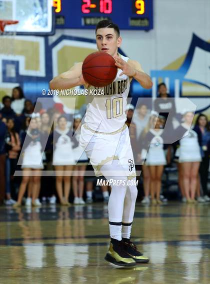 Thumbnail 2 in Mater Dei vs. St. John Bosco photogallery.