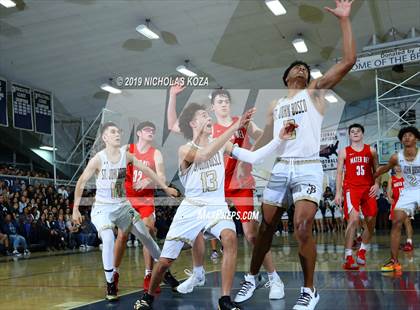Thumbnail 2 in Mater Dei vs. St. John Bosco photogallery.