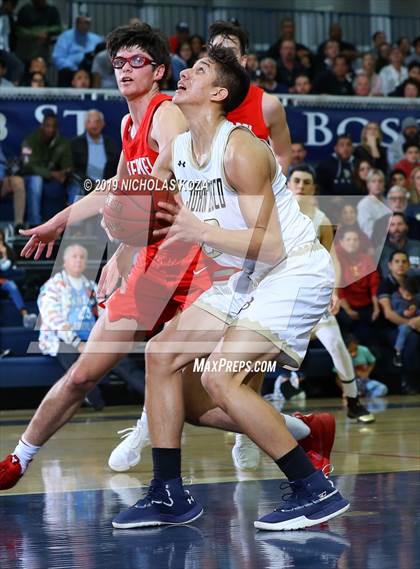 Thumbnail 3 in Mater Dei vs. St. John Bosco photogallery.