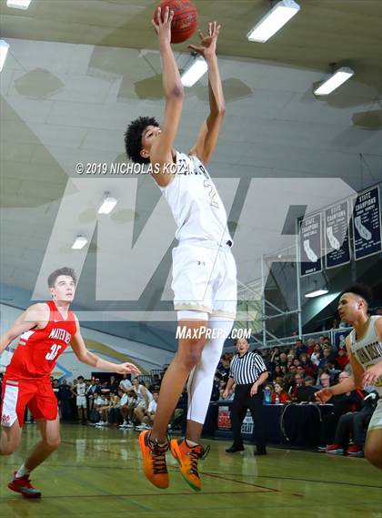 Thumbnail 1 in Mater Dei vs. St. John Bosco photogallery.