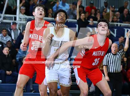Thumbnail 1 in Mater Dei vs. St. John Bosco photogallery.