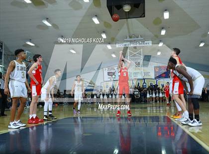 Thumbnail 1 in Mater Dei vs. St. John Bosco photogallery.
