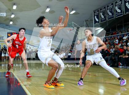 Thumbnail 3 in Mater Dei vs. St. John Bosco photogallery.