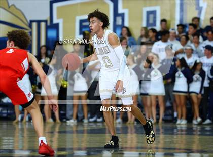 Thumbnail 3 in Mater Dei vs. St. John Bosco photogallery.