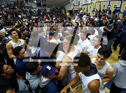 Thumbnail 2 in Mater Dei vs. St. John Bosco photogallery.