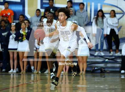 Thumbnail 3 in Mater Dei vs. St. John Bosco photogallery.
