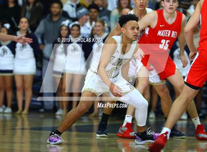 Thumbnail 3 in Mater Dei vs. St. John Bosco photogallery.