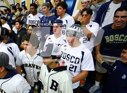 Thumbnail 1 in Mater Dei vs. St. John Bosco photogallery.