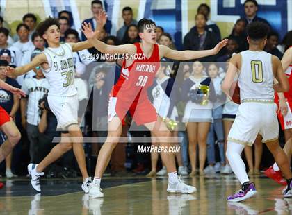 Thumbnail 1 in Mater Dei vs. St. John Bosco photogallery.