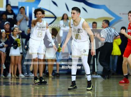 Thumbnail 3 in Mater Dei vs. St. John Bosco photogallery.
