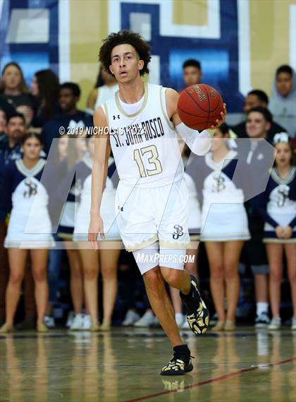 Thumbnail 1 in Mater Dei vs. St. John Bosco photogallery.